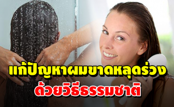 6 วิธี แก้ปัญหาผมขาดหลุดร่วง ทำเองได้ง่ายๆ ไม่ต้องเสียเงิน